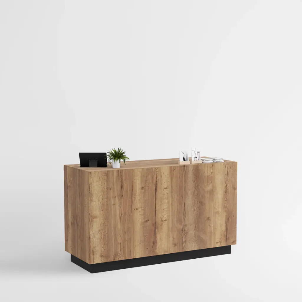 Shop Counter Matera, wood and anthracite